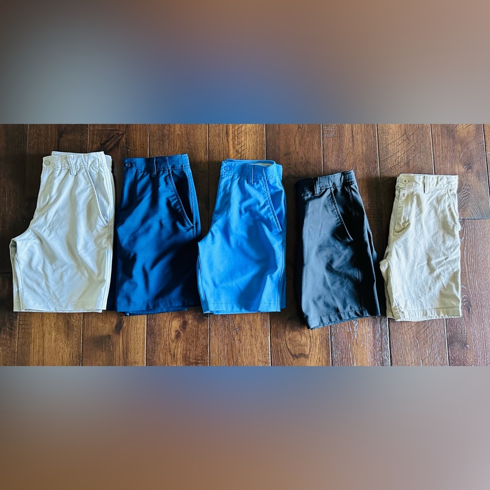 Lot of 5 pairs boys size medium 10/12 shorts.